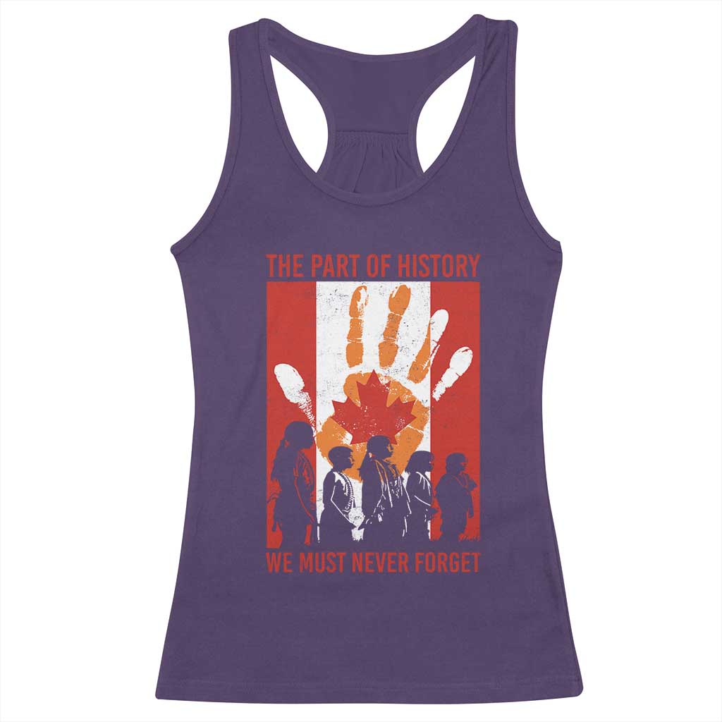 Indigenous Children Racerback Tank Top The Part Of History We Must Never Forget Canada - Wonder Print Shop