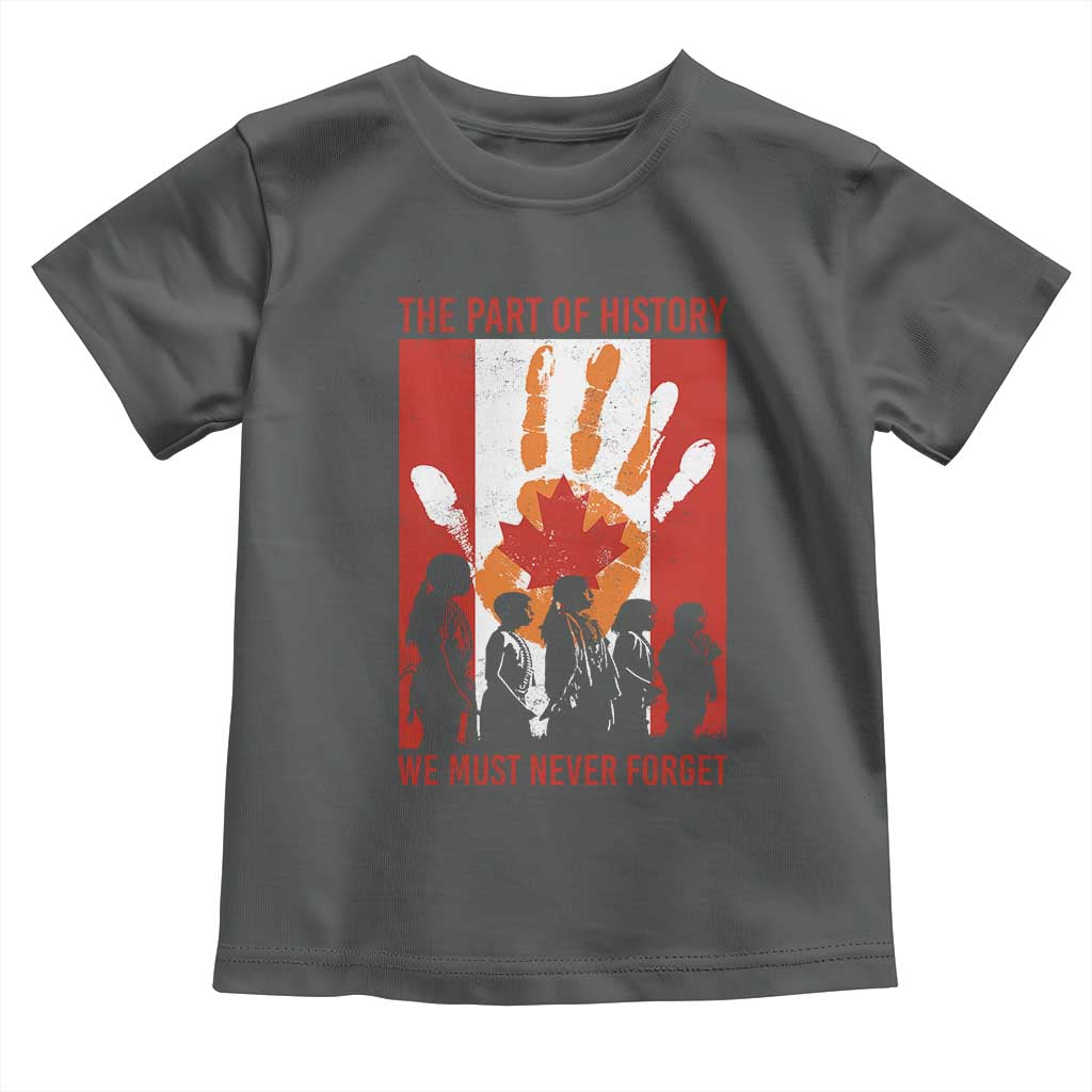 Indigenous Children Toddler T Shirt The Part Of History We Must Never Forget Canada - Wonder Print Shop