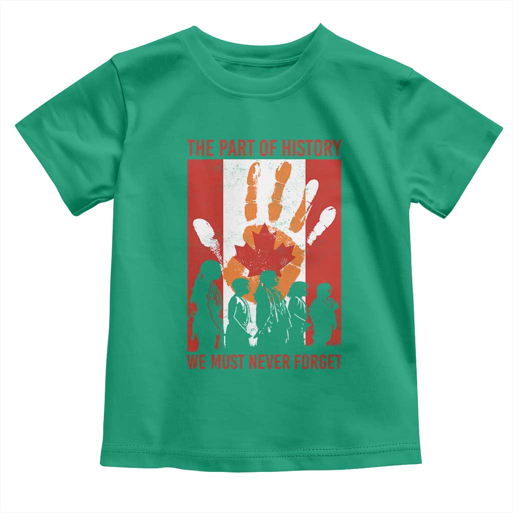Indigenous Children Toddler T Shirt The Part Of History We Must Never Forget Canada - Wonder Print Shop