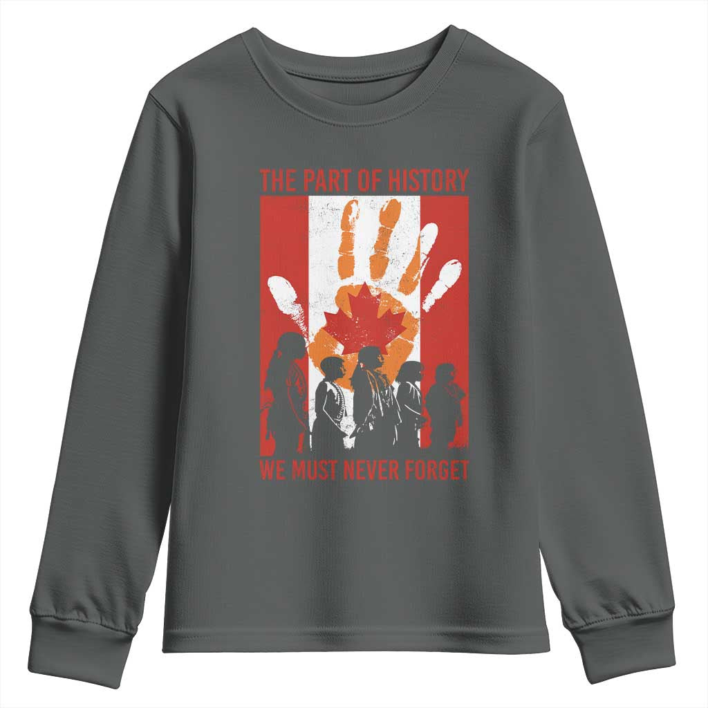 Indigenous Children Youth Sweatshirt The Part Of History We Must Never Forget Canada - Wonder Print Shop