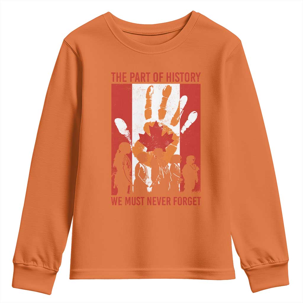 Indigenous Children Youth Sweatshirt The Part Of History We Must Never Forget Canada - Wonder Print Shop