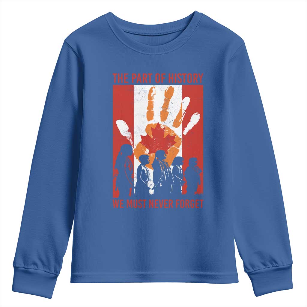 Indigenous Children Youth Sweatshirt The Part Of History We Must Never Forget Canada - Wonder Print Shop