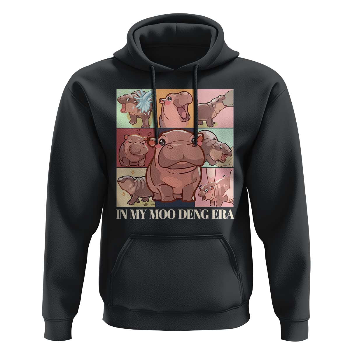 In My Moo Deng Era Hoodie Cute Hippo Zoo Meme Baby Pygmy