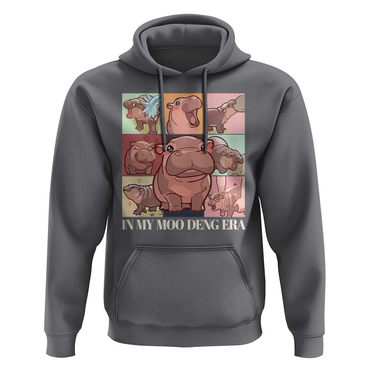 In My Moo Deng Era Hoodie Cute Hippo Zoo Meme Baby Pygmy
