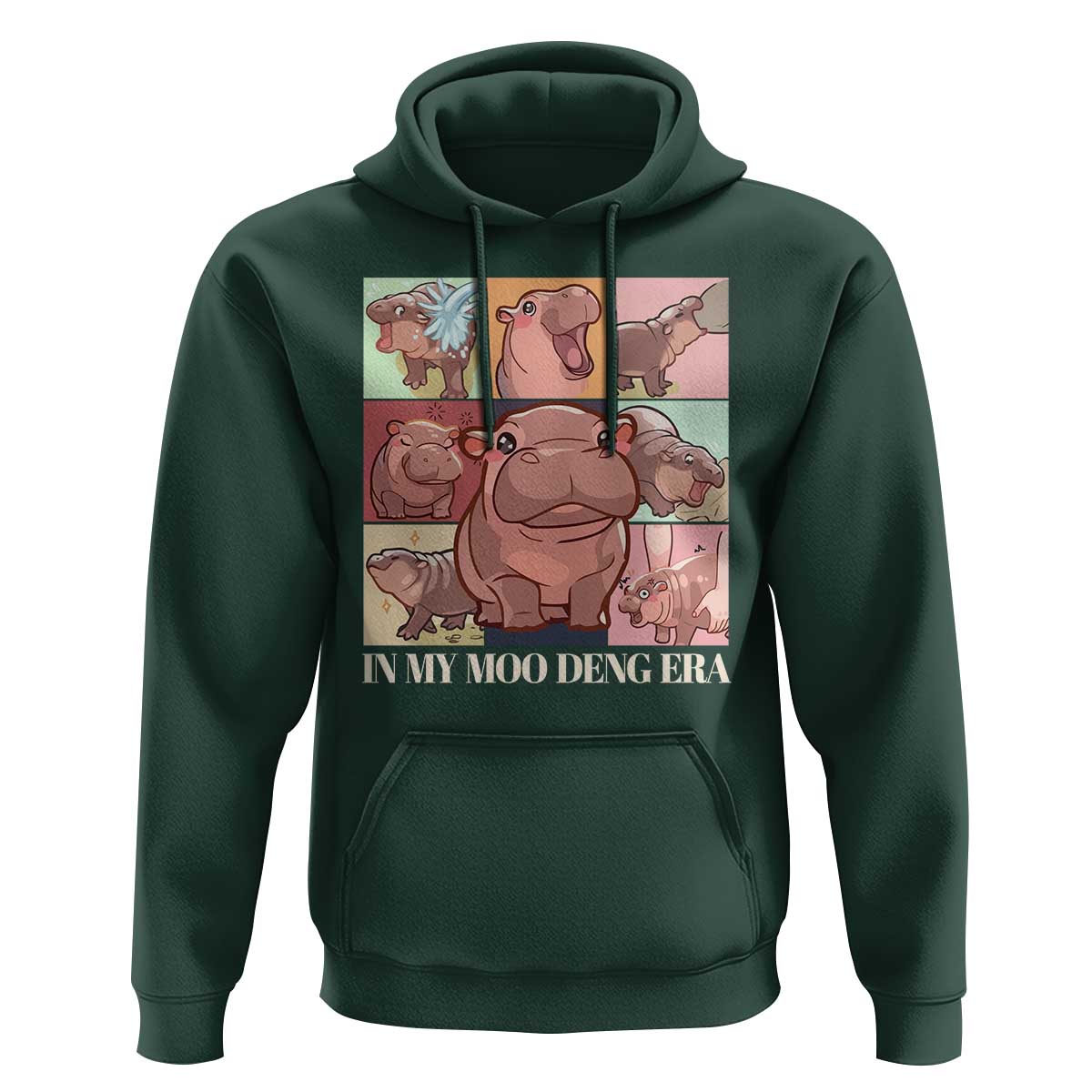 In My Moo Deng Era Hoodie Cute Hippo Zoo Meme Baby Pygmy