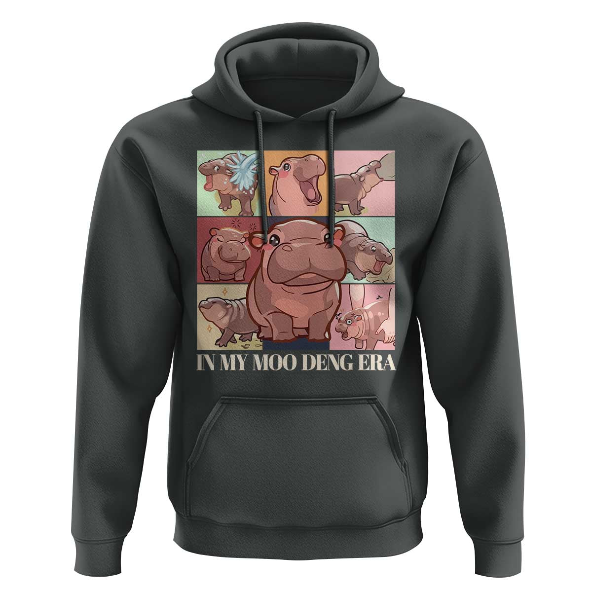 In My Moo Deng Era Hoodie Cute Hippo Zoo Meme Baby Pygmy