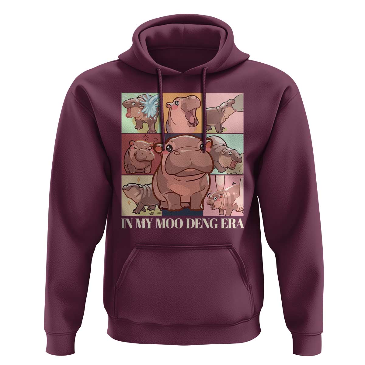 In My Moo Deng Era Hoodie Cute Hippo Zoo Meme Baby Pygmy