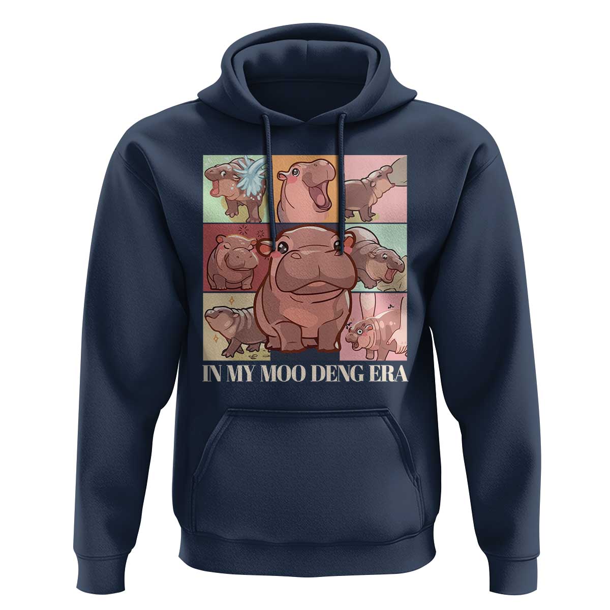 In My Moo Deng Era Hoodie Cute Hippo Zoo Meme Baby Pygmy