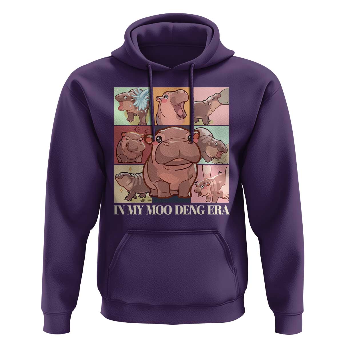 In My Moo Deng Era Hoodie Cute Hippo Zoo Meme Baby Pygmy