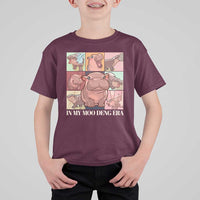 In My Moo Deng Era T Shirt For Kid Cute Hippo Zoo Meme Baby Pygmy - Wonder Print Shop