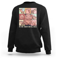 In My Moo Deng Era Sweatshirt Cute Hippo Zoo Meme Baby Pygmy - Wonder Print Shop