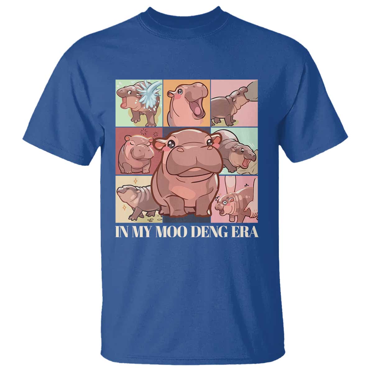 In My Moo Deng Era T Shirt Cute Hippo Zoo Meme Baby Pygmy - Wonder Print Shop