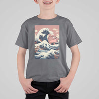 Funny Moo Deng T Shirt For Kid Cute Hippo Zoo Meme Baby Pygmy Tsunami - Wonder Print Shop