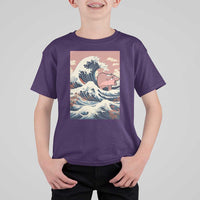 Funny Moo Deng T Shirt For Kid Cute Hippo Zoo Meme Baby Pygmy Tsunami - Wonder Print Shop