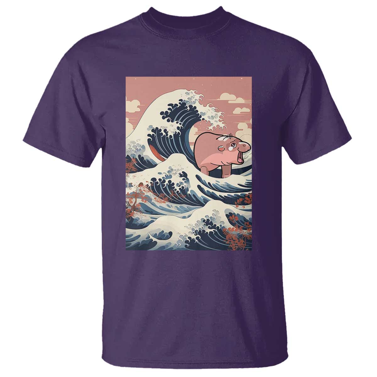 Funny Moo Deng T Shirt Cute Hippo Zoo Meme Baby Pygmy Tsunami - Wonder Print Shop