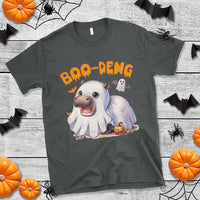 Funny Moo Deng T Shirt Boo Deng Cute Hippo Zoo Meme Baby Pygmy Halloween - Wonder Print Shop