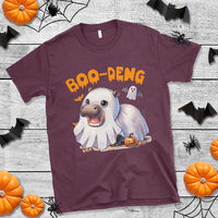 Funny Moo Deng T Shirt Boo Deng Cute Hippo Zoo Meme Baby Pygmy Halloween - Wonder Print Shop