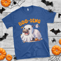 Funny Moo Deng T Shirt Boo Deng Cute Hippo Zoo Meme Baby Pygmy Halloween - Wonder Print Shop