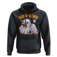 Funny Moo Deng Hoodie Boo Deng Cute Hippo Zoo Meme Baby Pygmy Halloween