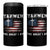 Yahweh The Great I Am Christian Faith 4 in 1 Can Cooler Tumbler Vintage American Flag - Wonder Print Shop