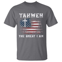 Yahweh The Great I Am Christian Faith T Shirt Vintage American Flag - Wonder Print Shop
