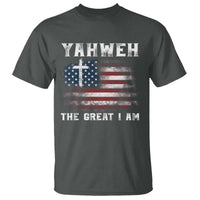 Yahweh The Great I Am Christian Faith T Shirt Vintage American Flag - Wonder Print Shop