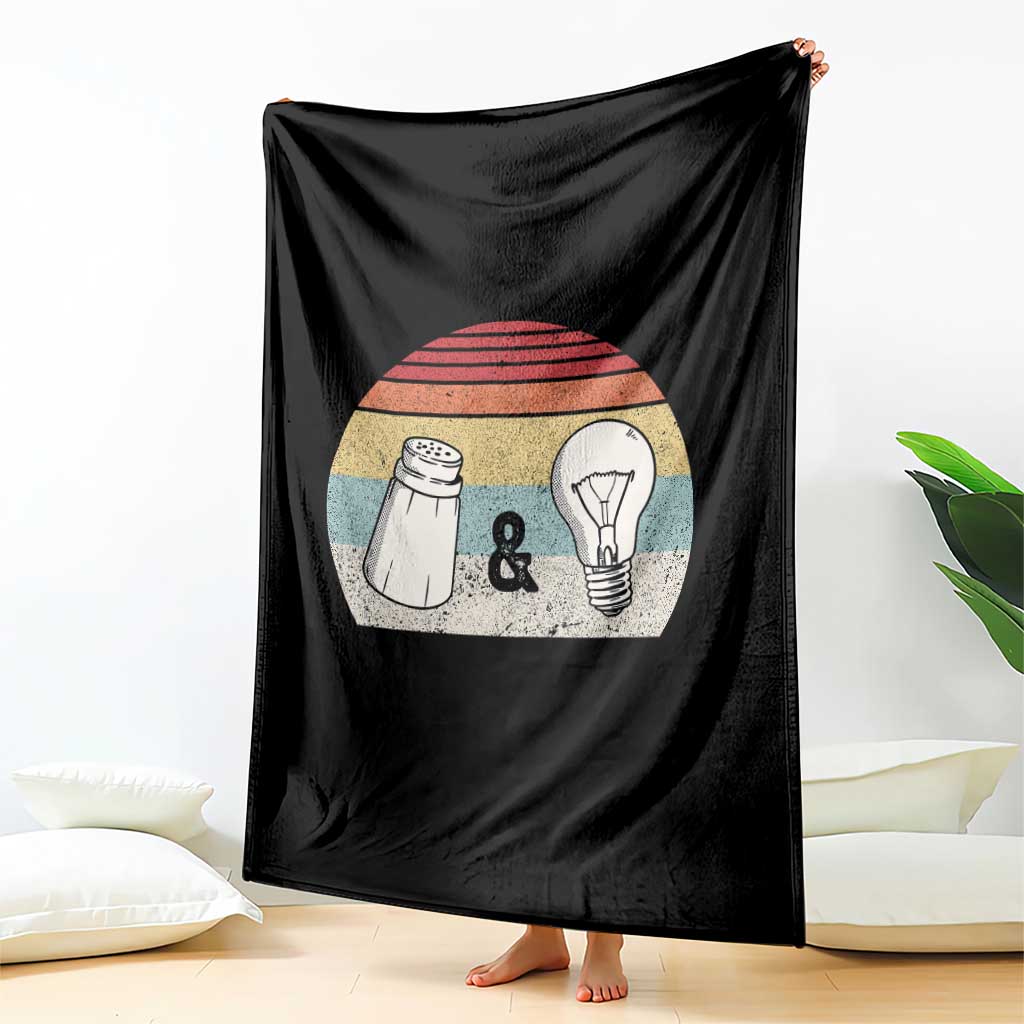 Retro Salt And Light Be Ye Salt Christian Throw Blanket - Wonder Print Shop
