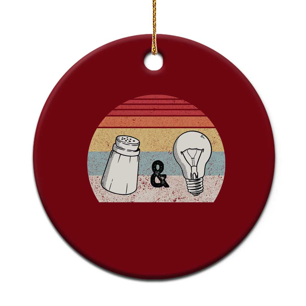 Retro Salt And Light Be Ye Salt Christian Ceramic Ornament - Wonder Print Shop