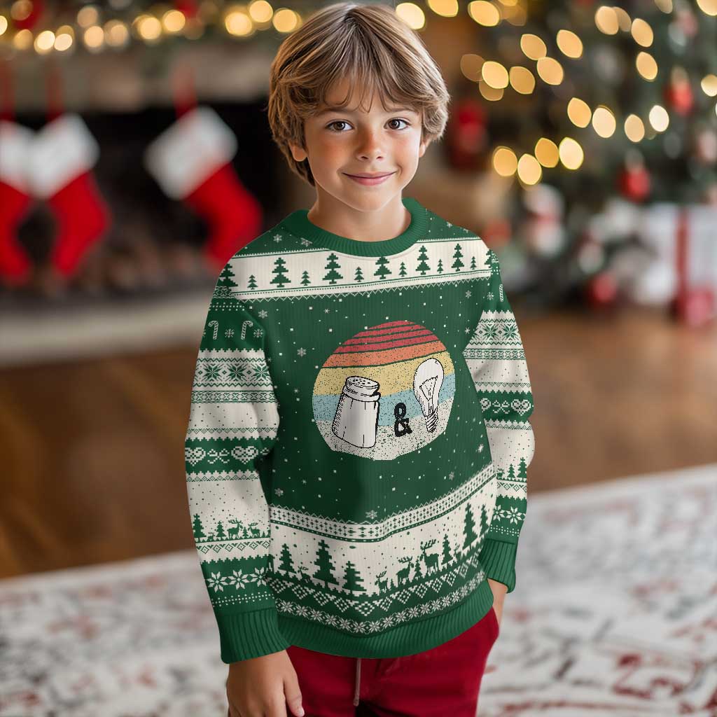 Retro Salt And Light Be Ye Salt Christian Ugly Christmas Sweater - Wonder Print Shop