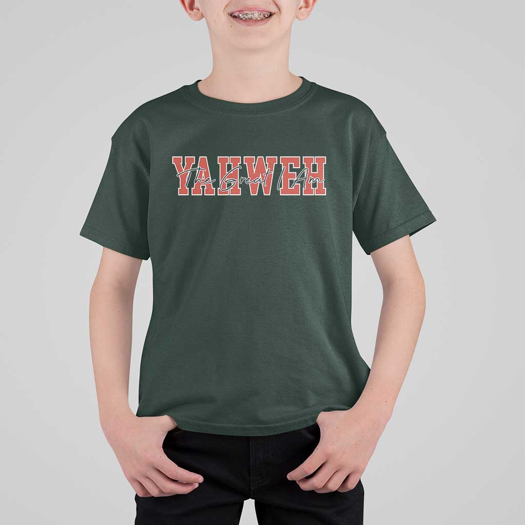 Yahweh The Great I Am T Shirt For Kid Christian Religious Faith - Wonder Print Shop