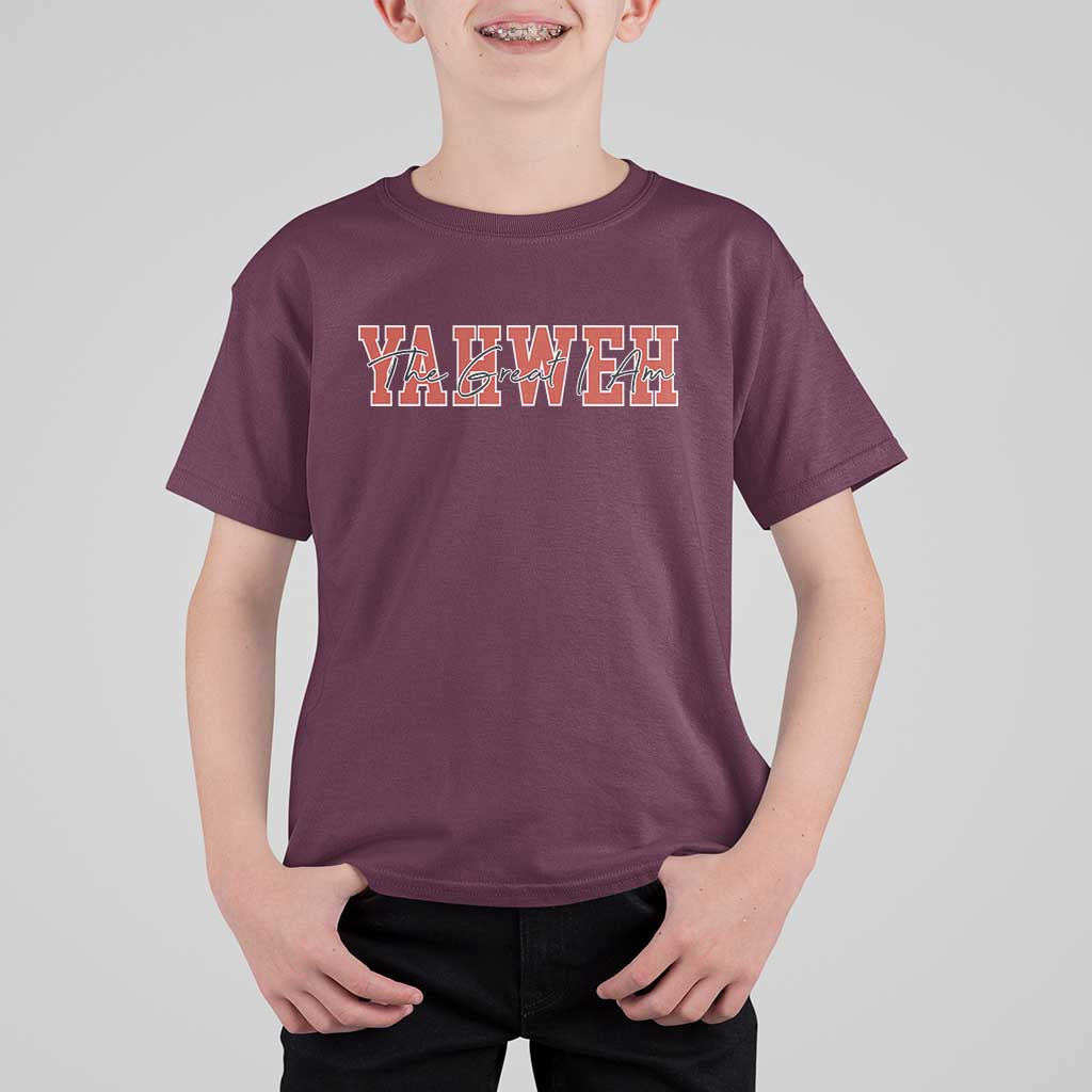 Yahweh The Great I Am T Shirt For Kid Christian Religious Faith - Wonder Print Shop