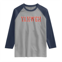 Yahweh The Great I Am Raglan Shirt Christian Religious Faith - Wonder Print Shop