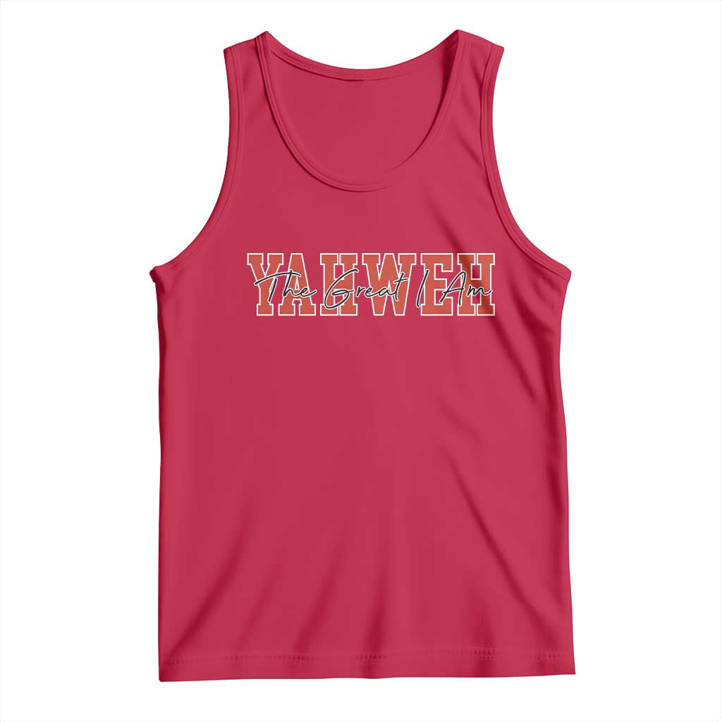Yahweh The Great I Am Tank Top Christian Religious Faith - Wonder Print Shop