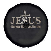 Jesus The Way The Truth The Life Spare Tire Cover Christian Cross Nails - Wonder Print Shop