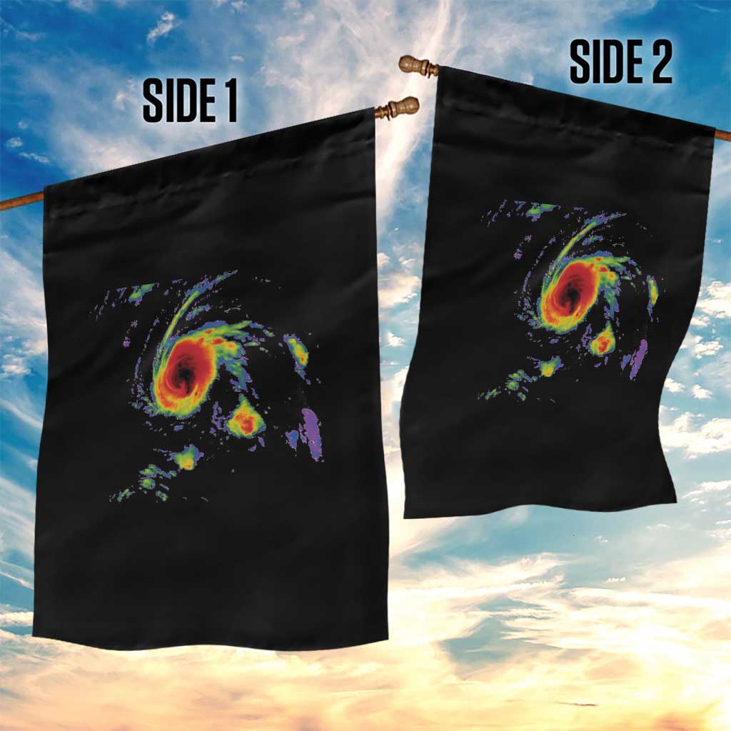 Hurricane Gabrielle 2025 Garden Flag Meteorologist Weather Radar Storm Chasing - Wonder Print Shop