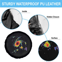 Hurricane Gabrielle 2025 Spare Tire Cover Meteorologist Weather Radar Storm Chasing - Wonder Print Shop