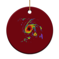 Hurricane Gabrielle 2025 Ceramic Ornament Meteorologist Weather Radar Storm Chasing - Wonder Print Shop