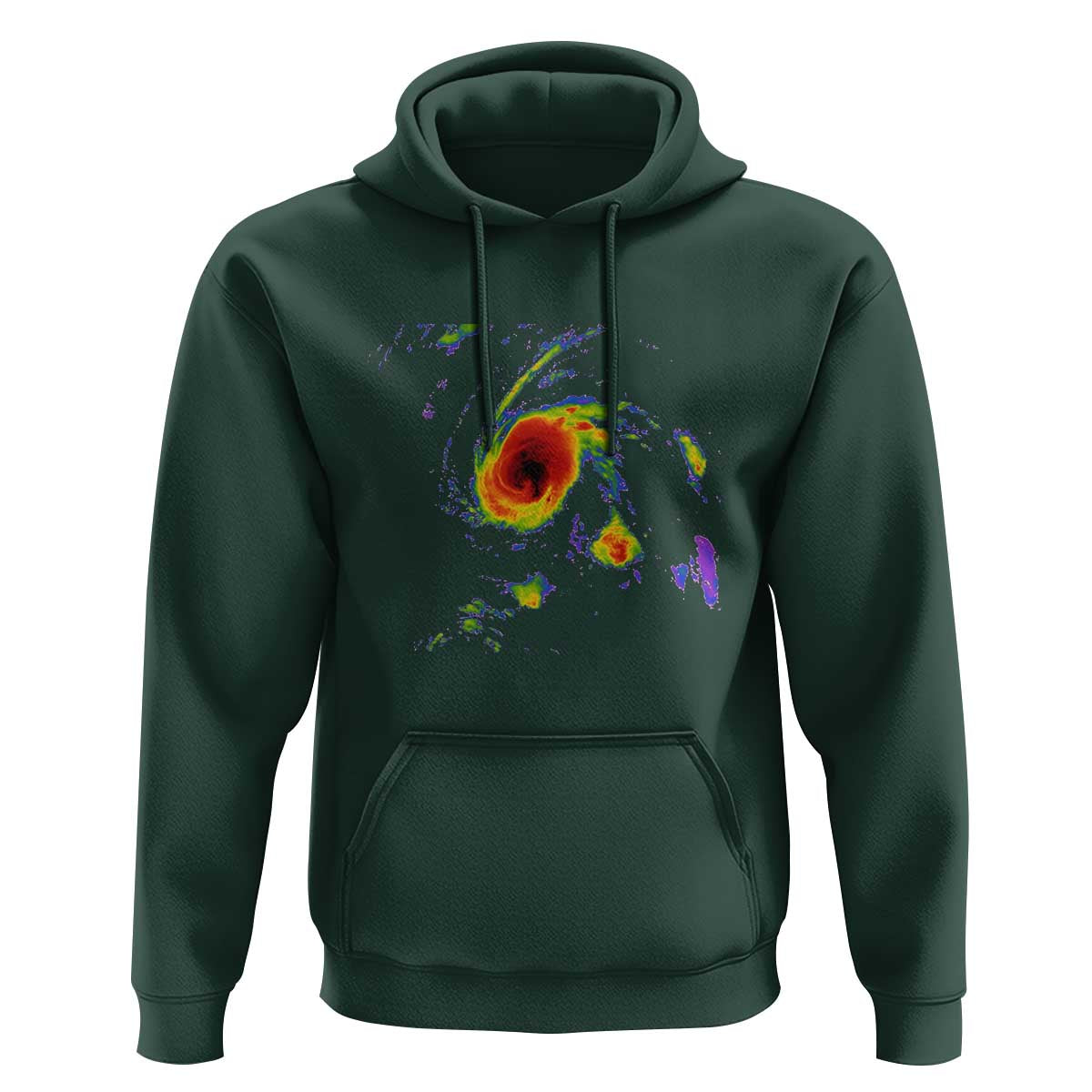 Hurricane Gabrielle 2025 Hoodie Meteorologist Weather Radar Storm Chasing - Wonder Print Shop