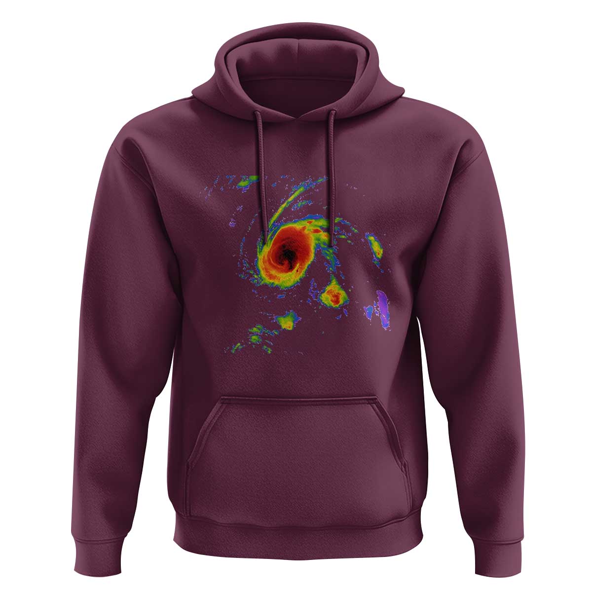 Hurricane Gabrielle 2025 Hoodie Meteorologist Weather Radar Storm Chasing - Wonder Print Shop