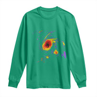 Hurricane Gabrielle 2025 Long Sleeve Shirt Meteorologist Weather Radar Storm Chasing - Wonder Print Shop