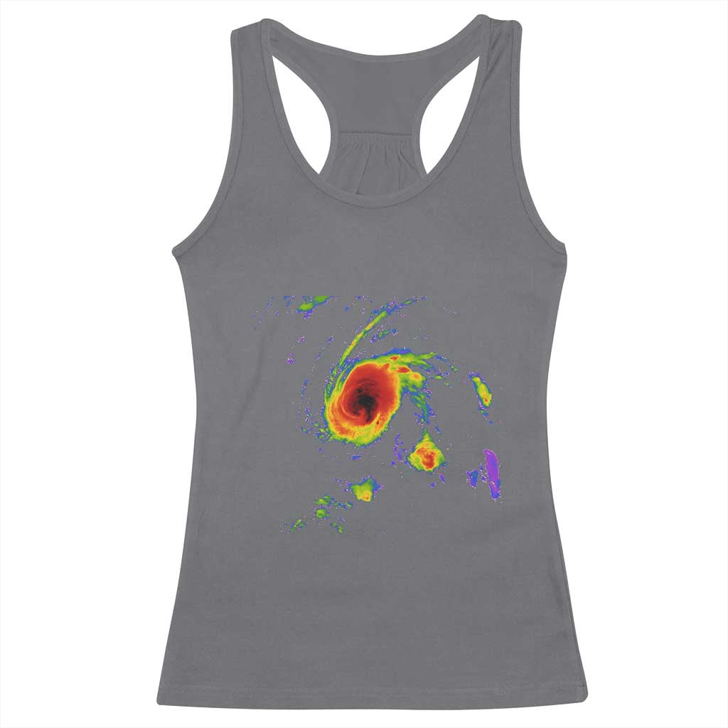 Hurricane Gabrielle 2025 Racerback Tank Top Meteorologist Weather Radar Storm Chasing - Wonder Print Shop