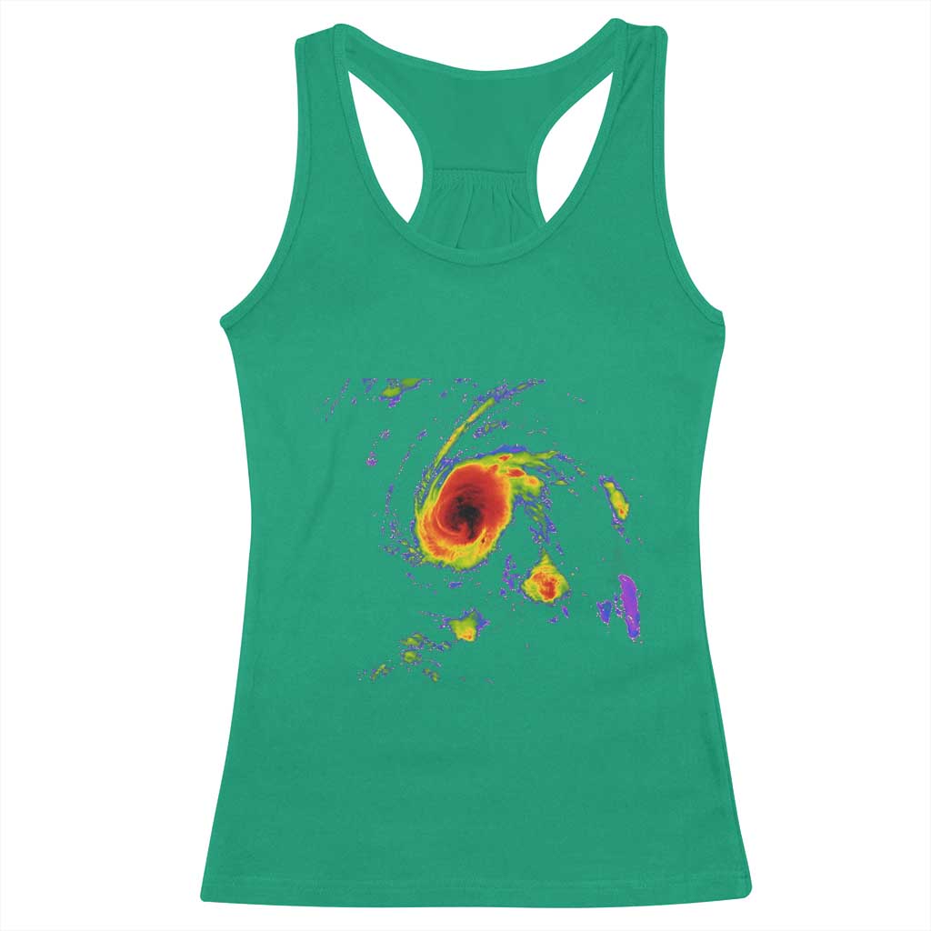 Hurricane Gabrielle 2025 Racerback Tank Top Meteorologist Weather Radar Storm Chasing - Wonder Print Shop