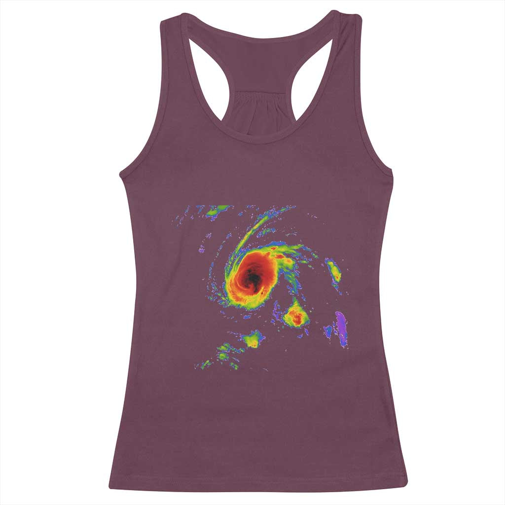 Hurricane Gabrielle 2025 Racerback Tank Top Meteorologist Weather Radar Storm Chasing - Wonder Print Shop