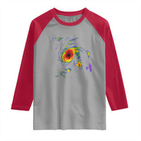 Hurricane Gabrielle 2025 Raglan Shirt Meteorologist Weather Radar Storm Chasing - Wonder Print Shop