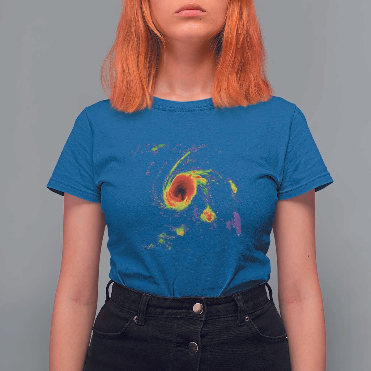 Hurricane Gabrielle 2025 T Shirt For Women Meteorologist Weather Radar Storm Chasing - Wonder Print Shop