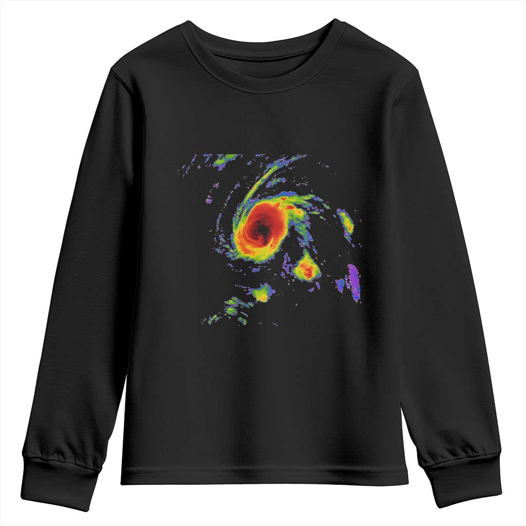 Hurricane Gabrielle 2025 Youth Sweatshirt Meteorologist Weather Radar Storm Chasing - Wonder Print Shop