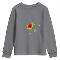 Hurricane Gabrielle 2025 Youth Sweatshirt Meteorologist Weather Radar Storm Chasing - Wonder Print Shop