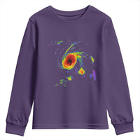 Hurricane Gabrielle 2025 Youth Sweatshirt Meteorologist Weather Radar Storm Chasing - Wonder Print Shop