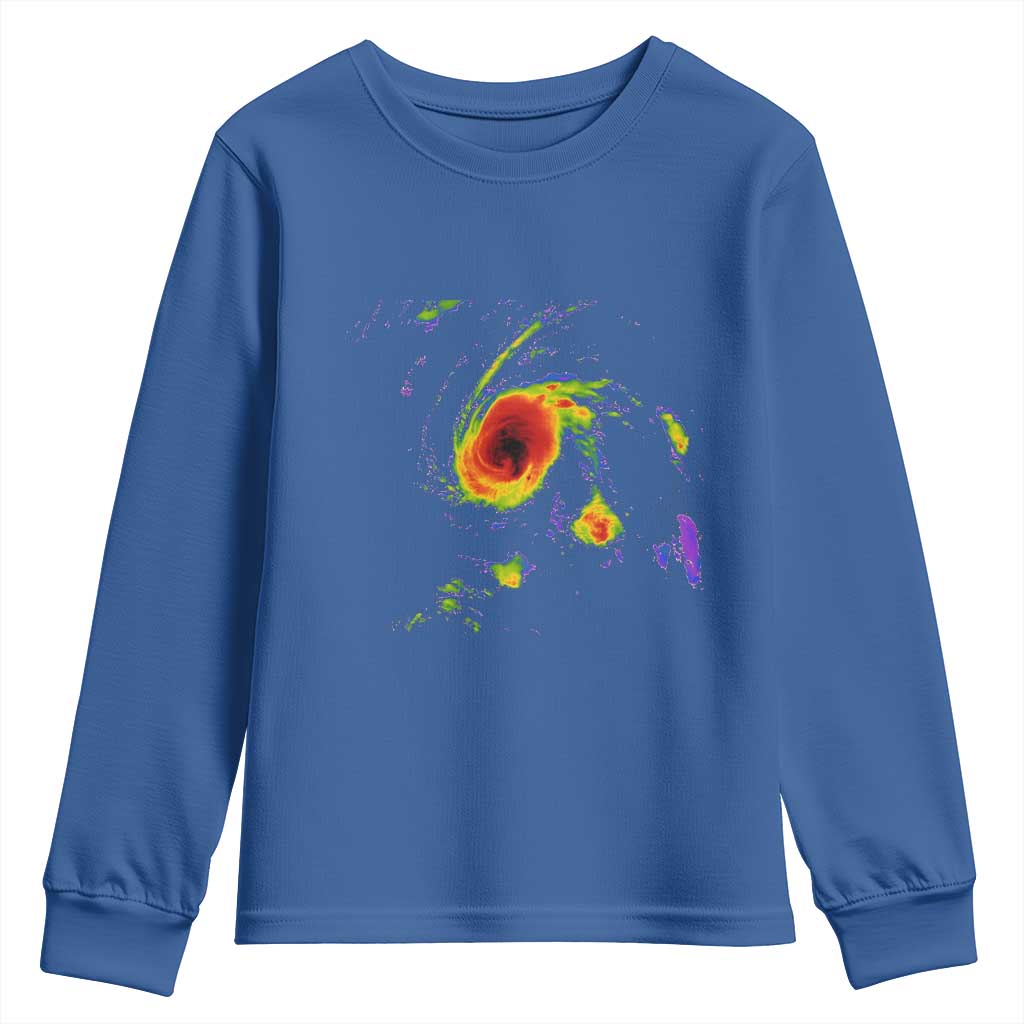 Hurricane Gabrielle 2025 Youth Sweatshirt Meteorologist Weather Radar Storm Chasing - Wonder Print Shop