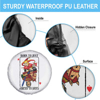 Funny Born To Jest Forced To Joust Spare Tire Cover Medieval Renaissance Meme - Wonder Print Shop